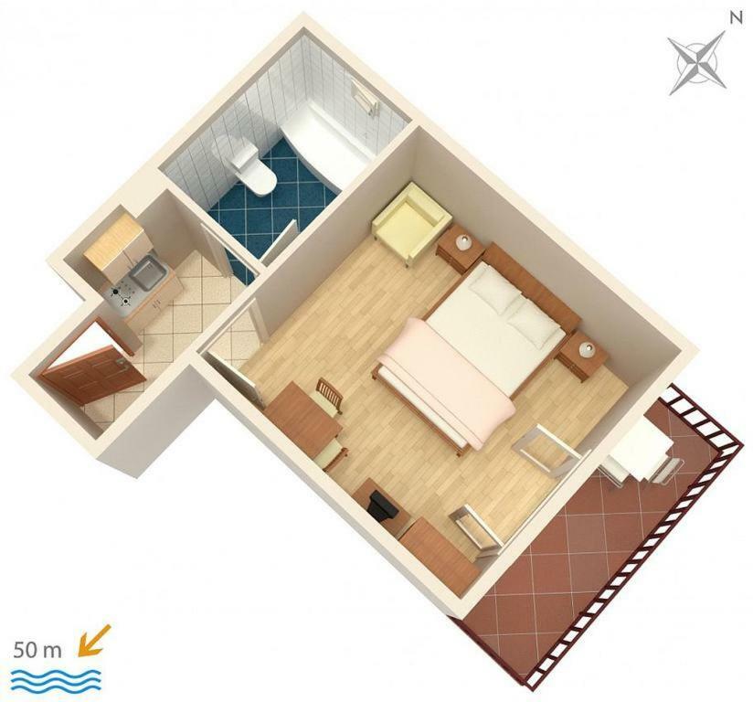 Apartment Kate Подгора Екстер'єр фото